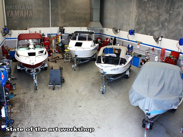 Image of inside the boat workshop.